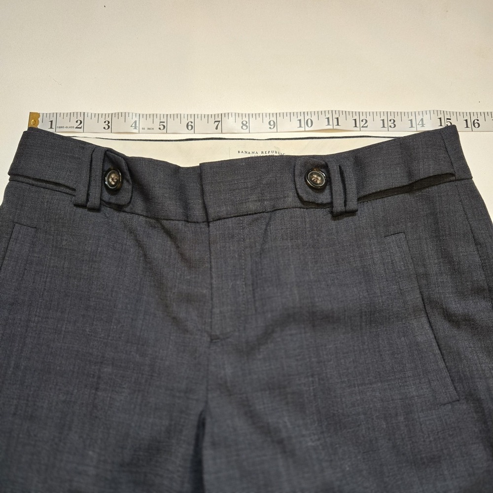 Banana Republic Jackson Fit Dress Pants Size 4 Womens Wool Lined Black - Picture 4 of 11